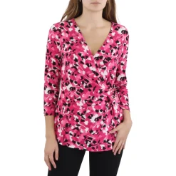 Printed Wrap Top
