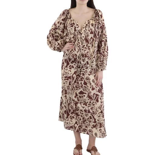 Printed Cotton Shift Dress