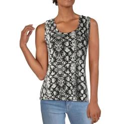 Printed Knit Tank Top