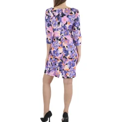 Printed Scuba Sheath Dress
