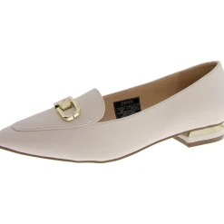 Quilsee Faux Leather Embellished Loafers