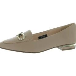 Quilsee Faux Leather Embellished Loafers