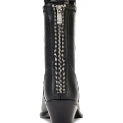 Raelani Faux Leather Pointed Toe Ankle Boots