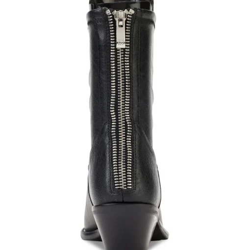 Raelani Faux Leather Pointed Toe Ankle Boots