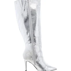 Rajelxwc Faux Suede Wide Calf Knee-High Boots