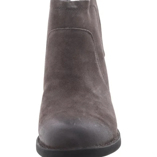 Reece Zipper Nubuck Ankle Boots