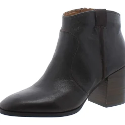 Regan Leather Heels Ankle Boots