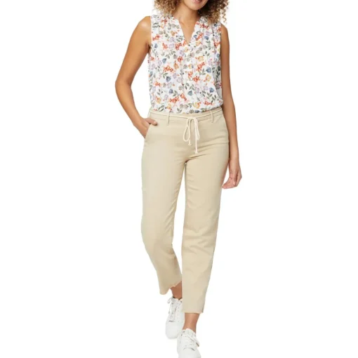 Relaxed Fit Flat Front Trouser Pants