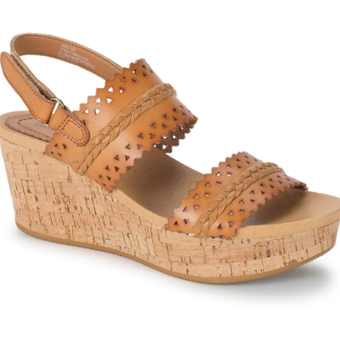 Rene Faux Leather Cork Platform Sandals