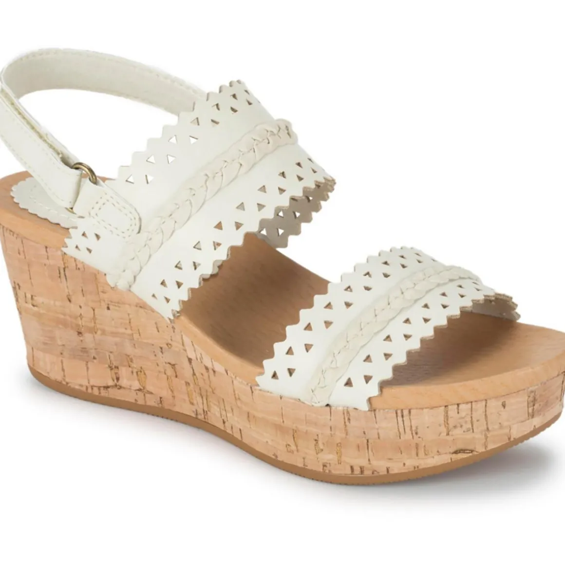 Rene Faux Leather Cork Platform Sandals