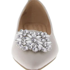 Renzo Faux Leather Embellished Flats Shoes
