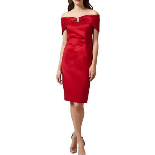 Rhinestone Scuba Sheath Dress