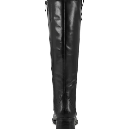 Rhonda Leather Block Heel Knee-High Boots