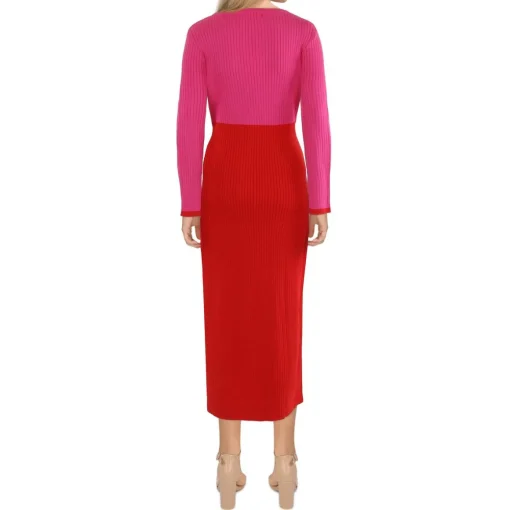 Ribbed Knit Sweaterdress
