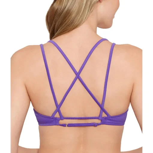 Ribbed Removable Padding Bikini Swim top