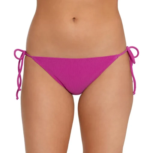 Ribbed Side-Tie Swim Bottom Separates