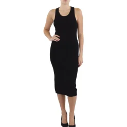 Ribbed Sleeveless Midi Dress