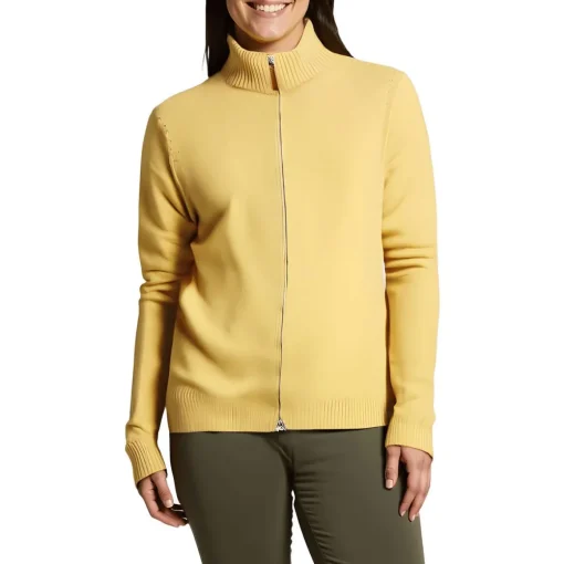 Ribbed Trim Cashmere Crewneck Sweater