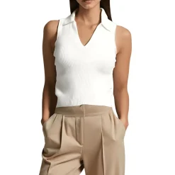 Ribbed V-Neck V-Neck Sweater