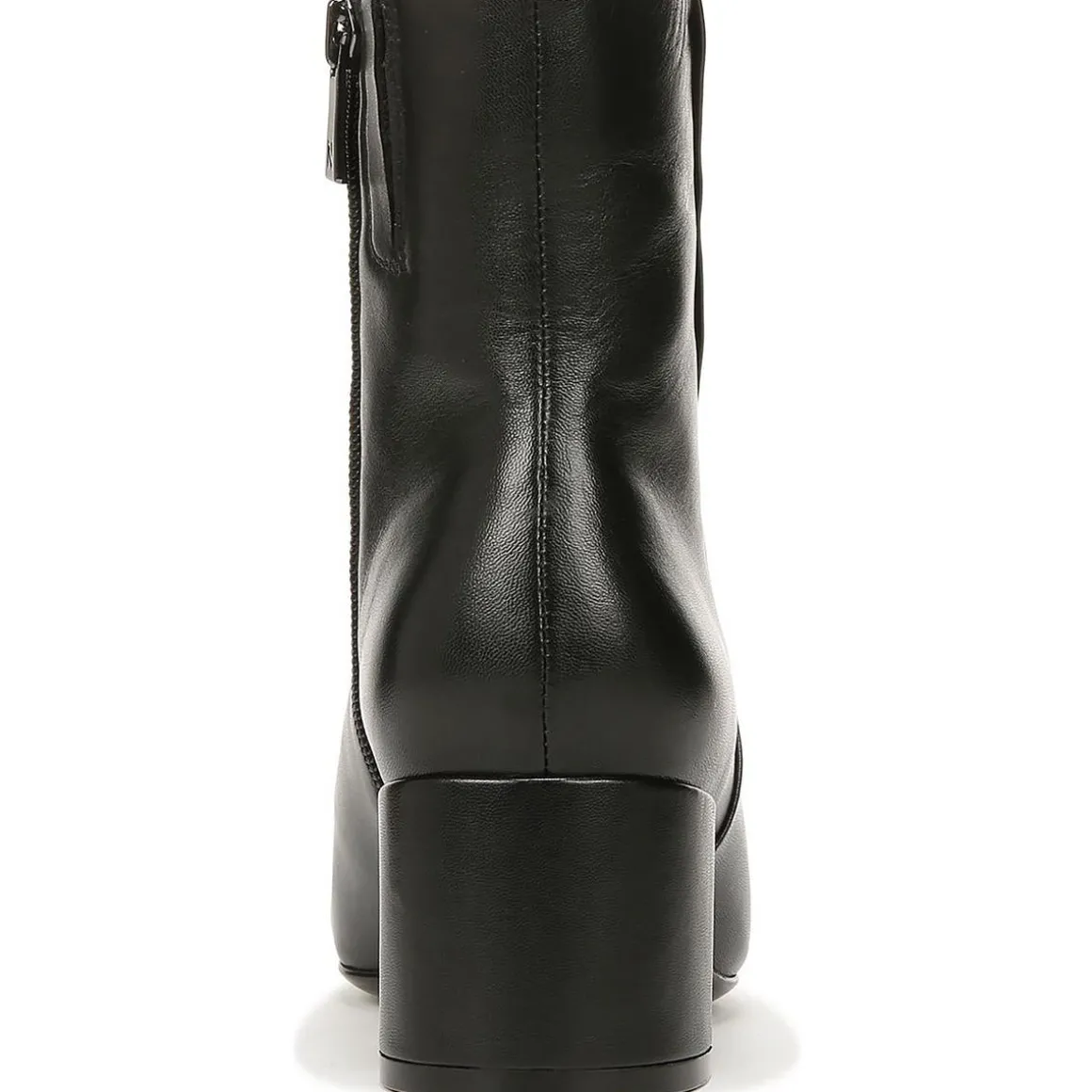 River Block Heel Almond Toe Ankle Boots