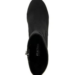 Road Stretch Faux Suede Block Heel Ankle Boots