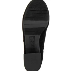 Road Stretch Faux Suede Block Heel Ankle Boots