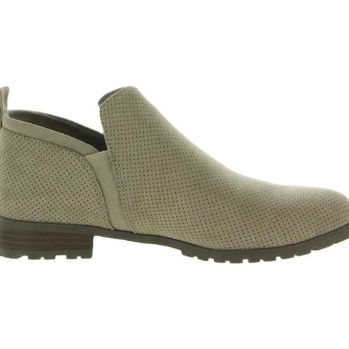 Rollin Perforated Slip On Ankle Boots