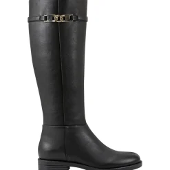 Romi Faux Leather Round Toe Knee-High Boots