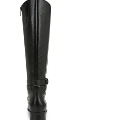 Rory Leather Buckle Knee-High Boots