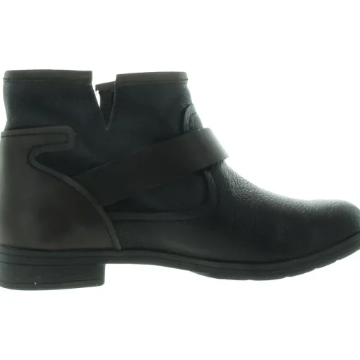 Rough Leather Ankle Booties