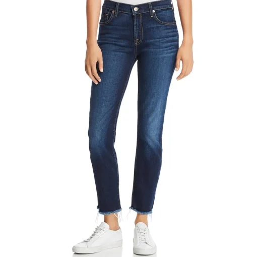 Roxanne Denim Frayed Ankle Jeans