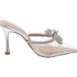 Royal Embellished Faux Leather Slide