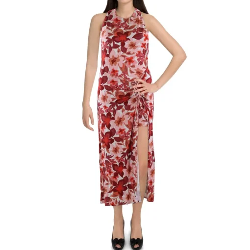 Ruched Halter Dress