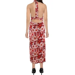 Ruched Halter Dress
