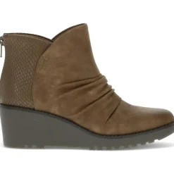 Ruched Faux Suede Booties