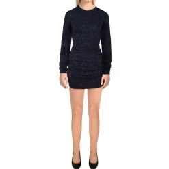 Ruched Glitter Bodycon Dress