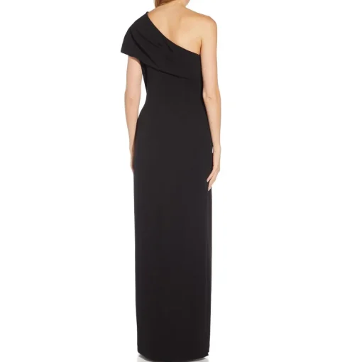 Ruched One Shoulder Evening Dress