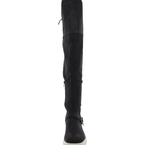 Salisa Faux Suede Wide Calf Over-The-Knee Boots