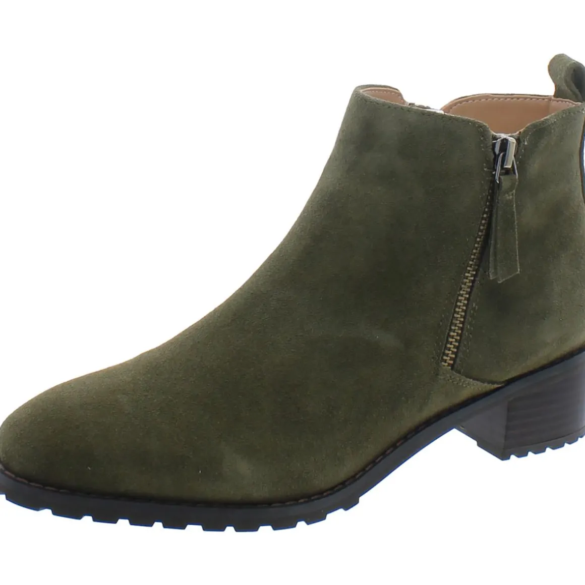 Samara Suede Square Toe Ankle Boots