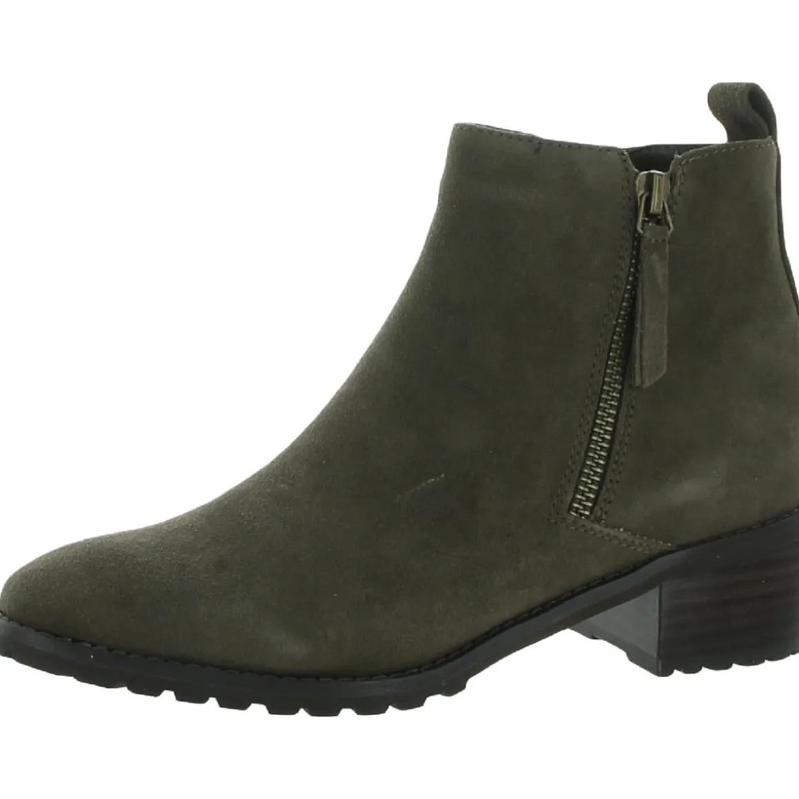 Samara Suede Square Toe Ankle Boots