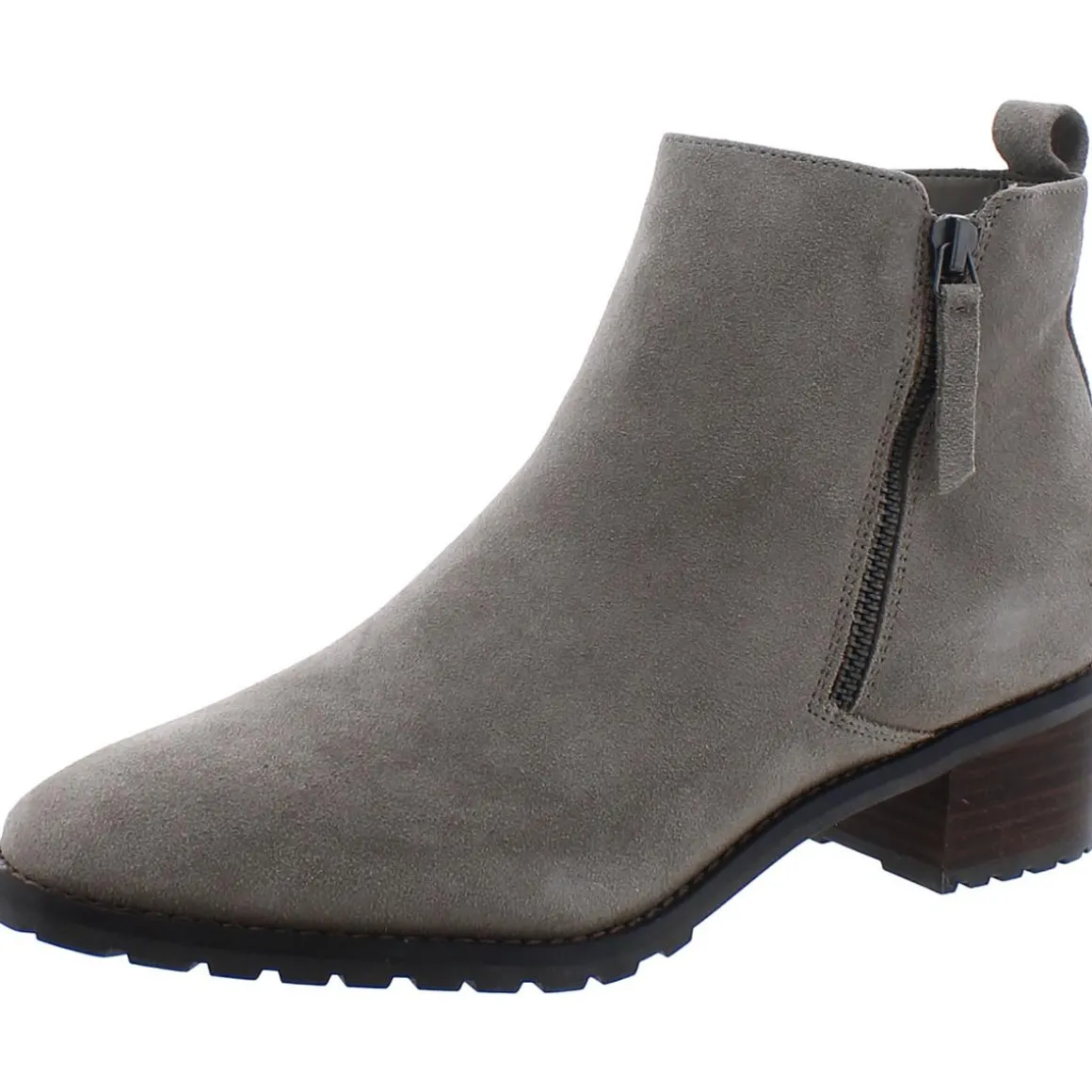 Samara Suede Square Toe Ankle Boots