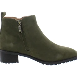 Samara Suede Square Toe Ankle Boots