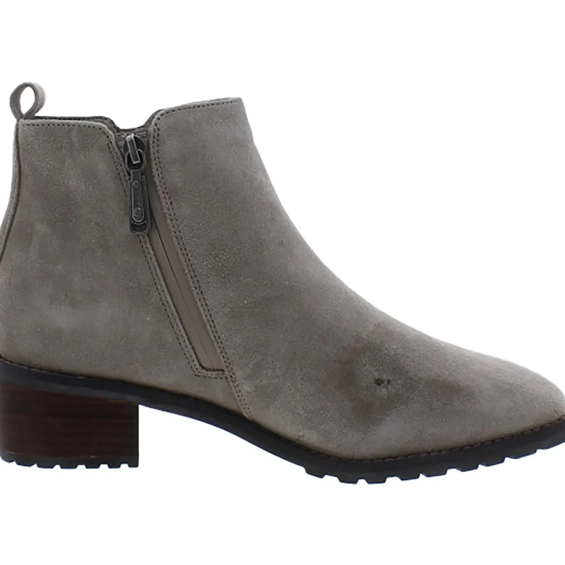 Samara Suede Square Toe Ankle Boots