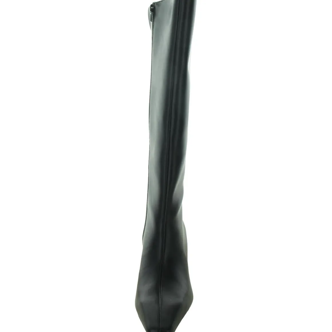 Sameya Zipper Faux Leather Knee-High Boots