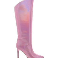 Sarina Patent Pointed Toe Knee-High Boots