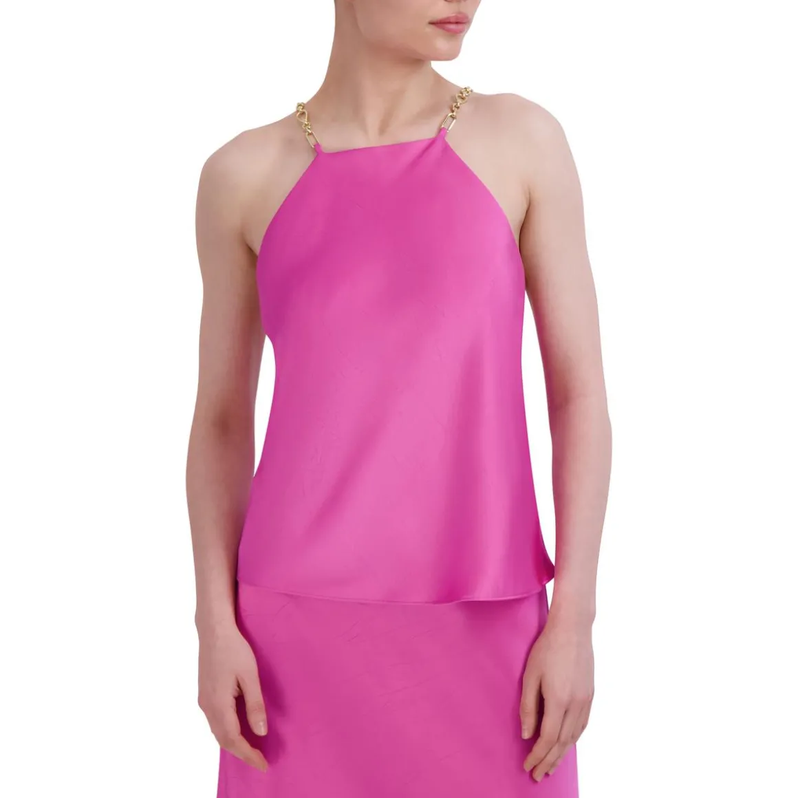 Satin Square Neck Shell