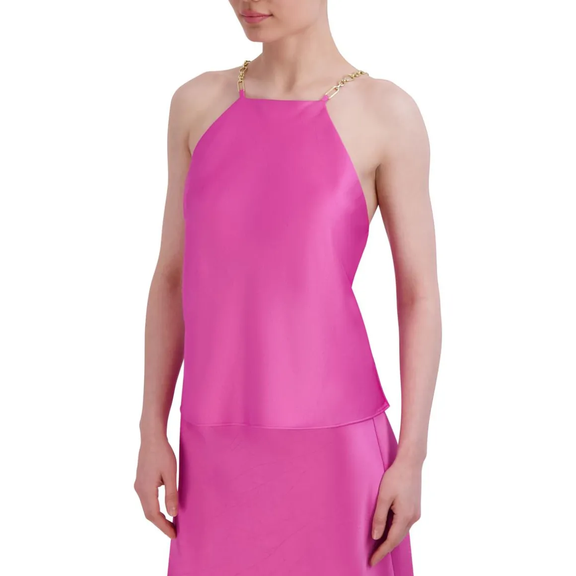 Satin Square Neck Shell