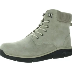 Scarlet Ankle Leather Combat & Lace-up Boots
