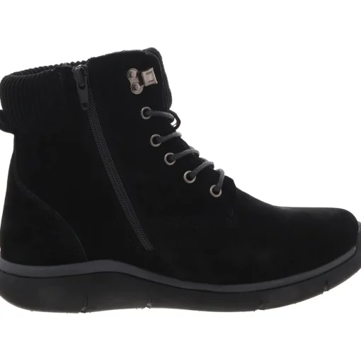 Scarlet Ankle Leather Combat & Lace-up Boots