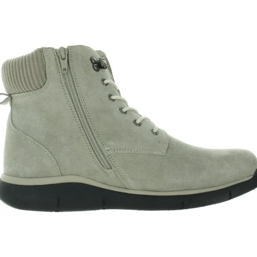 Scarlet Ankle Leather Combat & Lace-up Boots